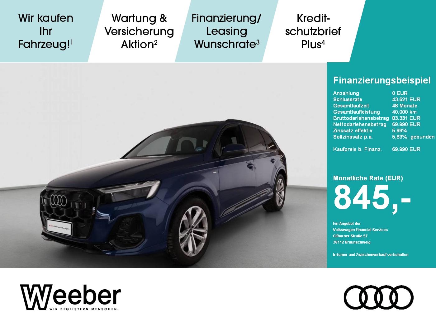 Audi Q7 quattro S line *7 SITZE*AHK*HUD*PANO*MATRIX*B