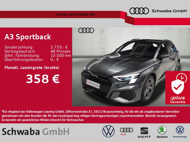 Audi A3 Sportback 40 TFSI e 2x S line*LED*AHK*8-fach