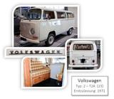 Volkswagen T2a 1971 Westfalia sehr original, ungeschweißt. - Volkswagen T2: Van, Westfalia