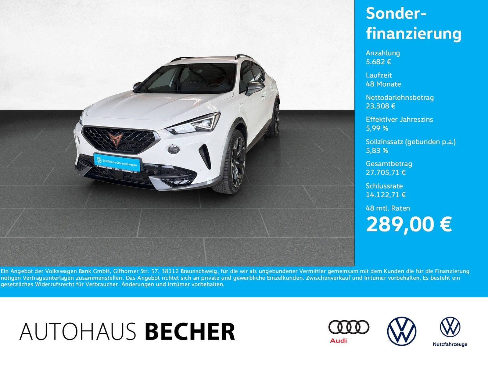 Cupra Formentor VZ 1.4 eHybrid DSG /AHK/LED/Rückfahrk