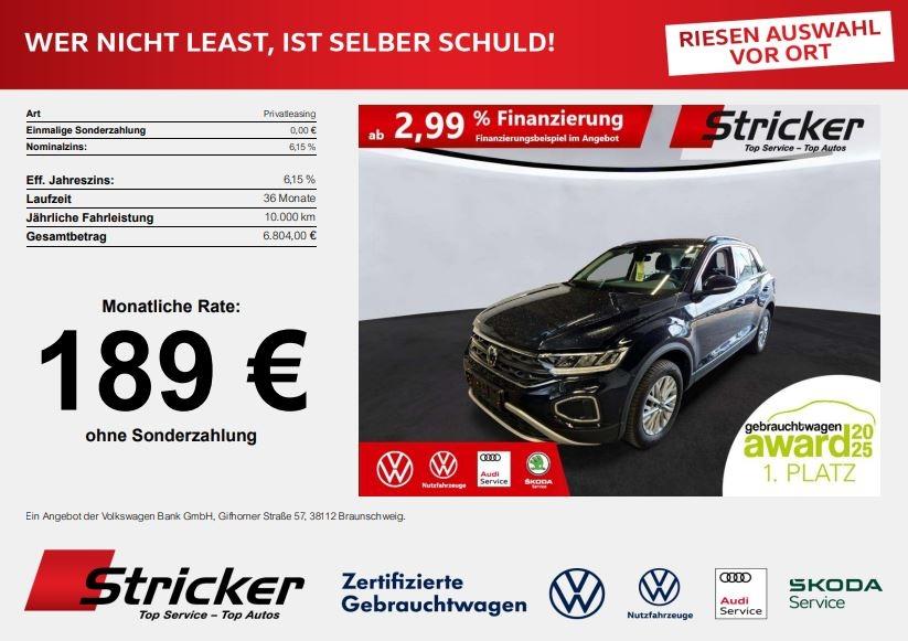 Volkswagen T-Roc Life 1.5 TSI DSG 189,- ohne Anzahlung Navi
