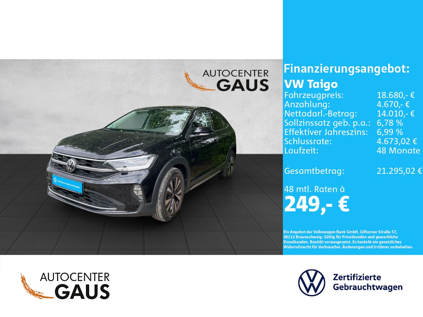Taigo Life 1,0 l TSI OPF 70 kW (95 PS) 5-Gang