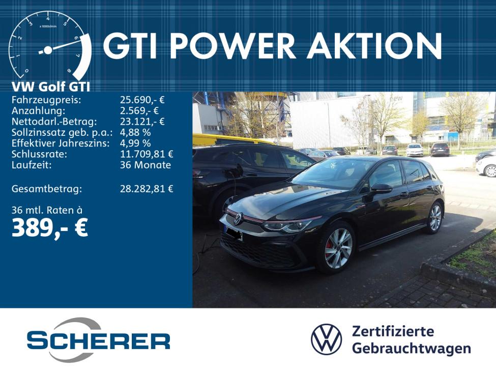 Volkswagen Golf VIII GTI 2.0 TSI, DSG, NAVI, RFK, SHZ, MATR