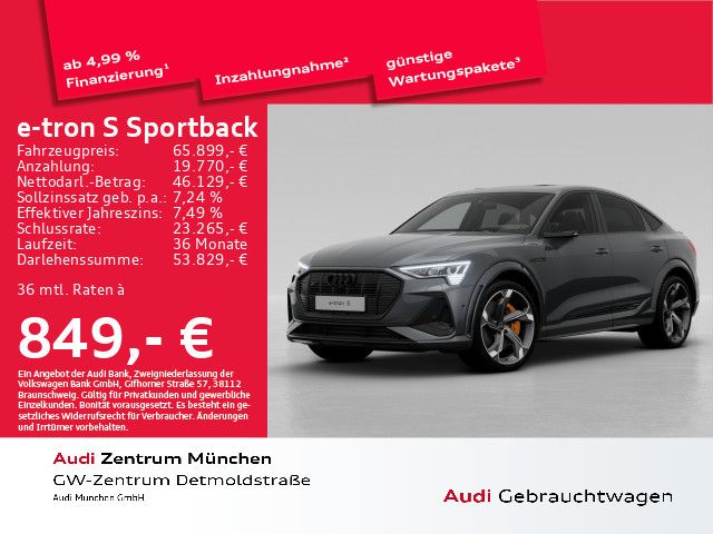 Audi e-tron S Sportback Pano/B&O/Matrix/Virtual+