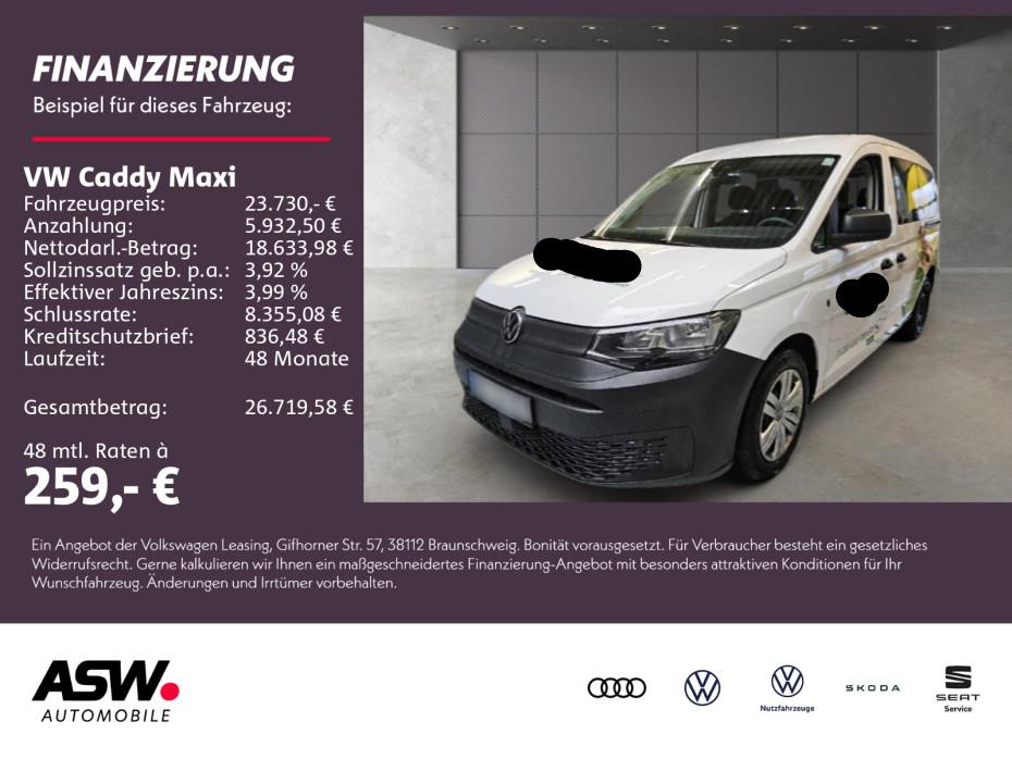 Volkswagen Caddy Kombi Maxi 2.0TDI Klimaanlage PDC DAB+ AHK