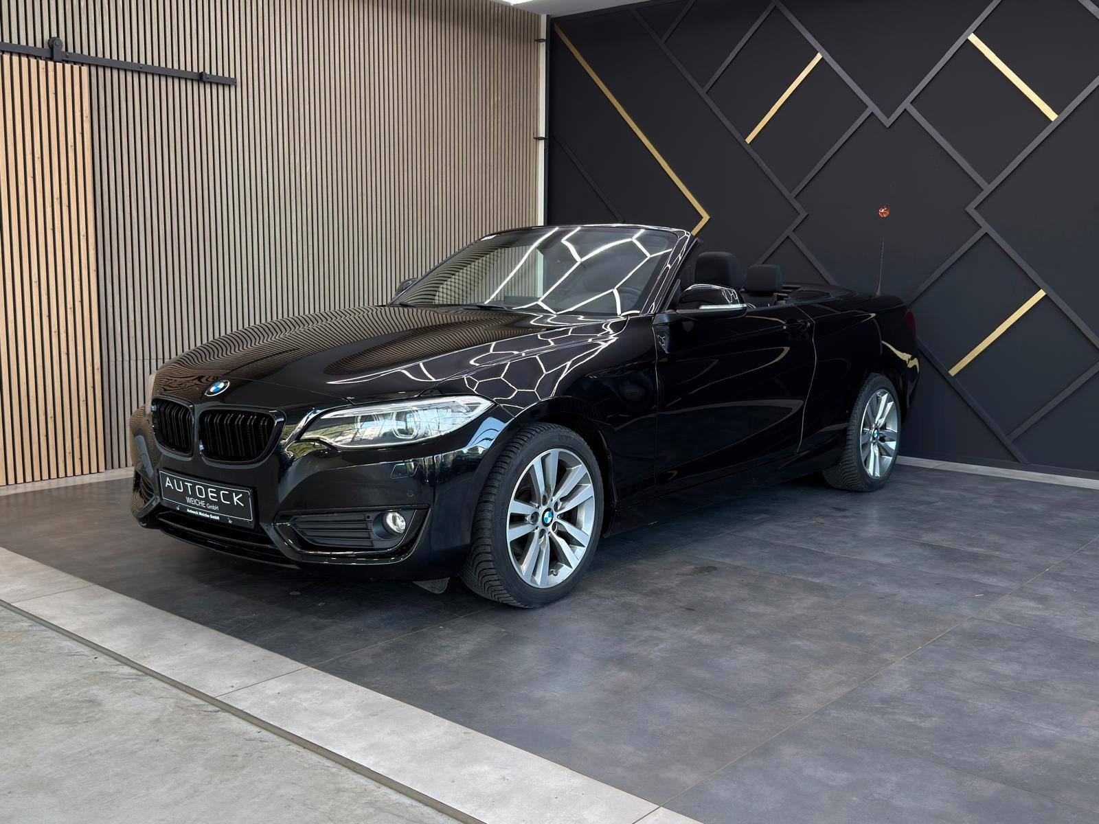 BMW 218d Autom. Cabrio LED Navi Bluetooth SHZ Klima