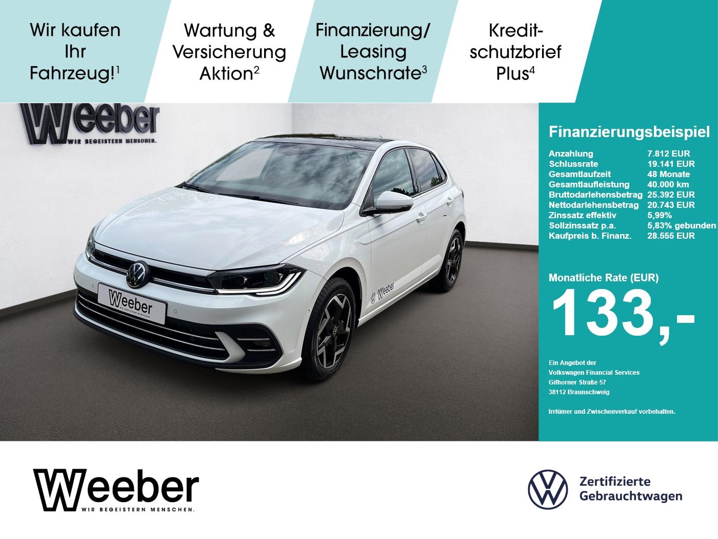 Volkswagen Polo 1.0 l TSI DSG EDITION 50 Panodach Navi