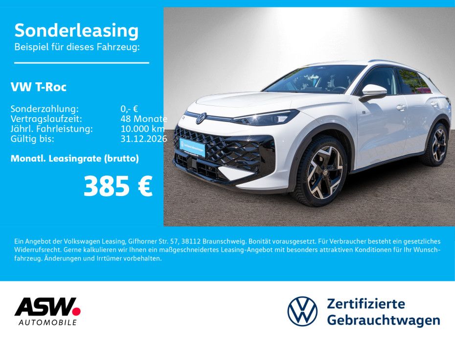 T-Roc R-Line Neues Modell 1.5TSI DSG Nav LED AHK