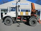 Mercedes-Benz Unimog U 1250 mit HIAB 650 RW + Werner Seilwinde - Mercedes-Benz 1985