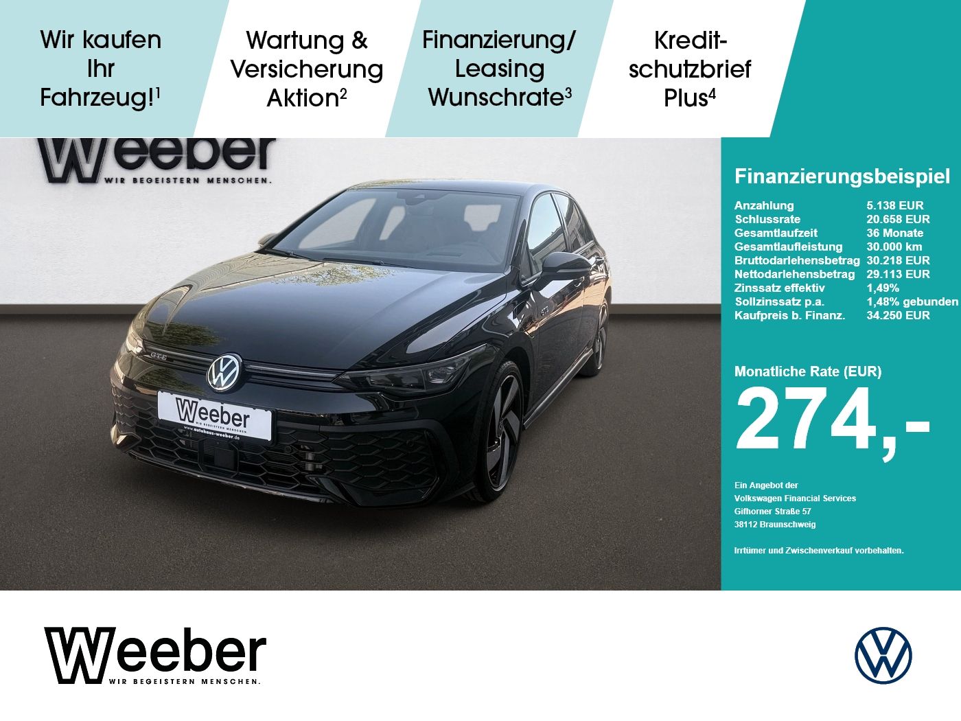 Volkswagen Golf VIII GTE *360°CAM*HUD*MATRIX*LEDER*KESSY*