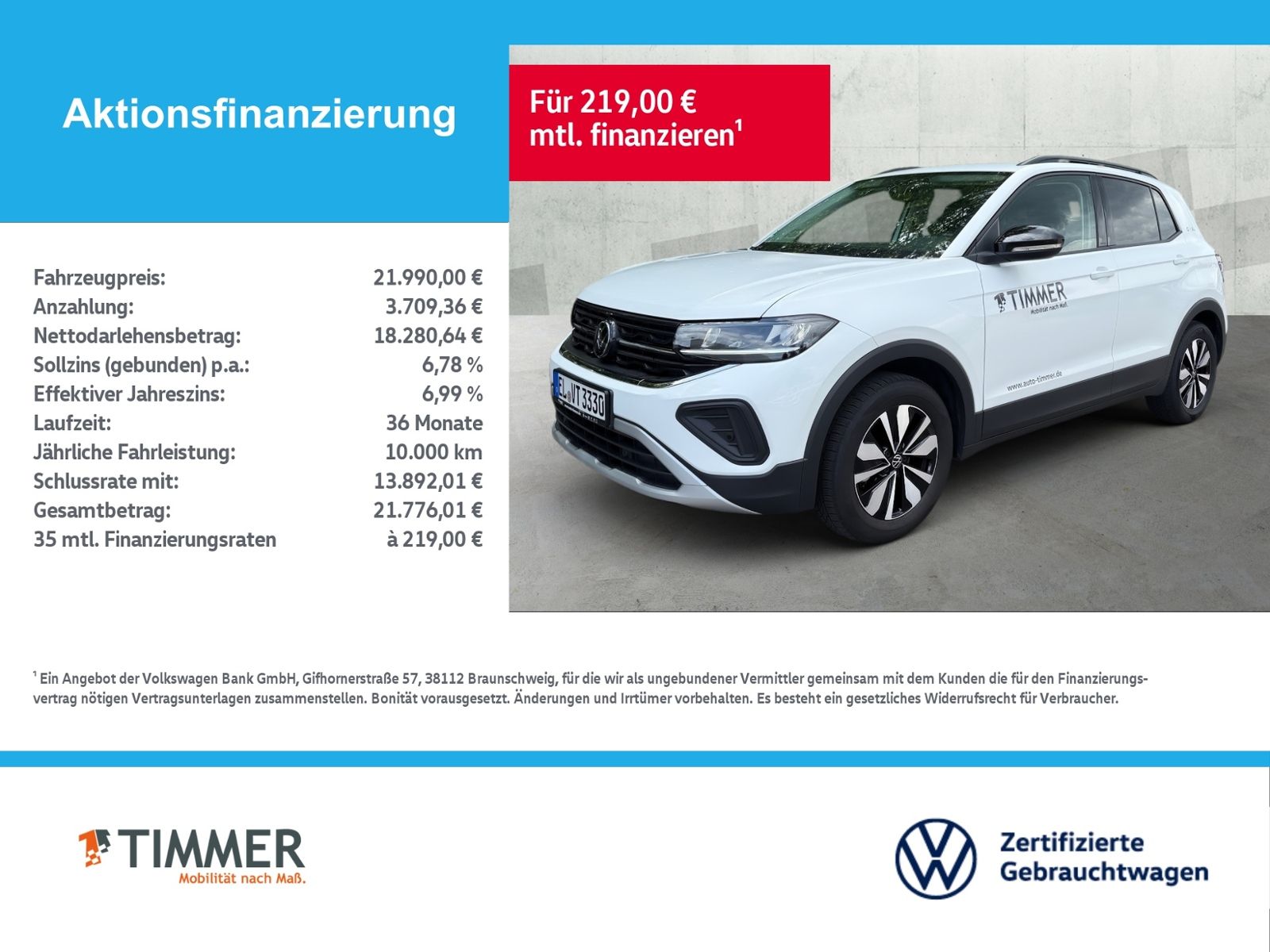 Volkswagen T-Cross 1.0 l TSI LIFE AHK NAVI APP-CONNECT RÜC foto 2