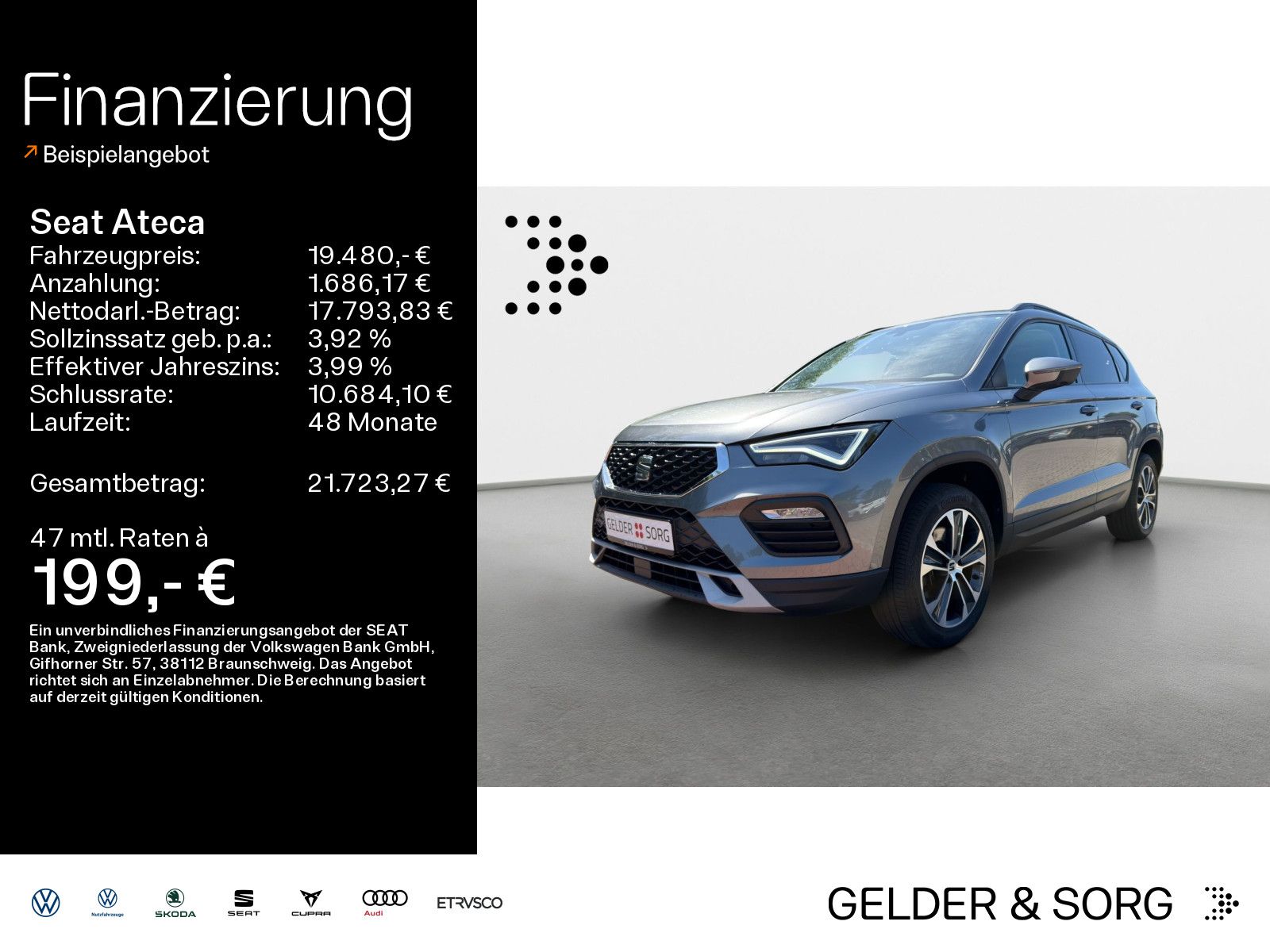 Seat Ateca Style 2.0 TDI AHK|RFK|LED|StandHzg|Navi