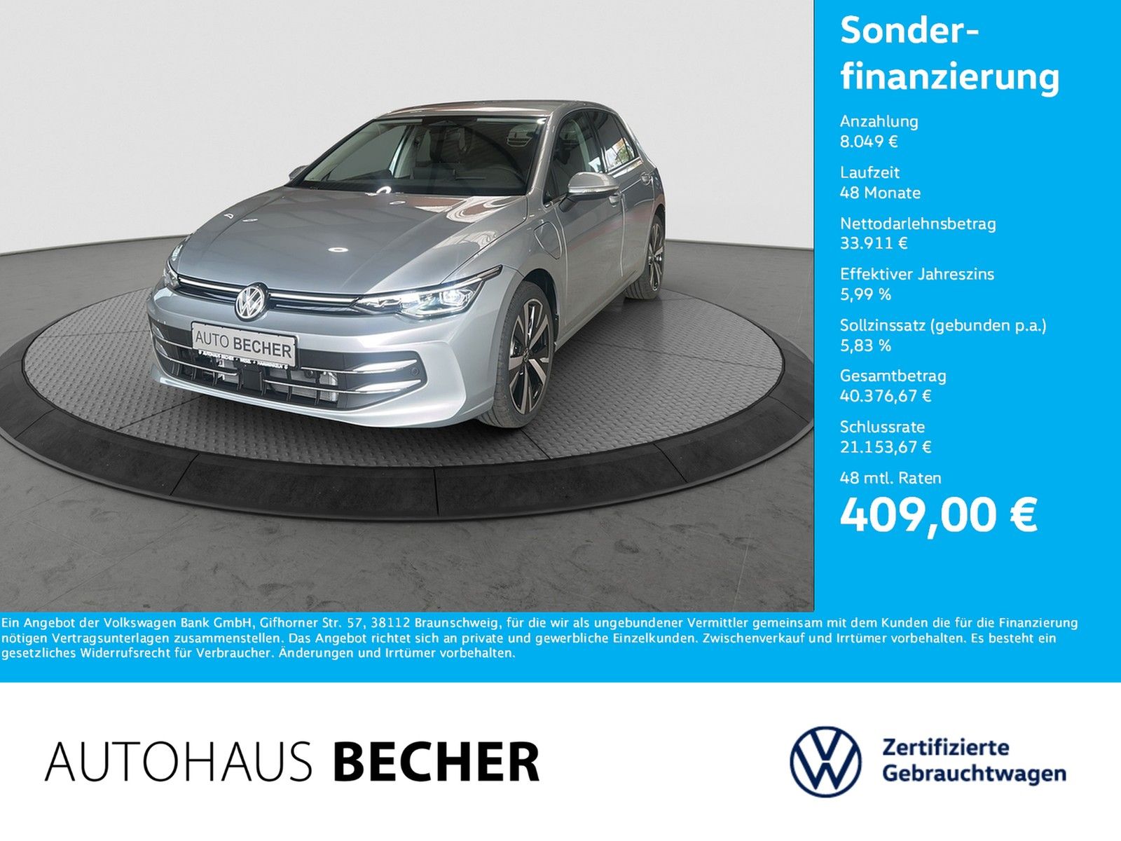 Volkswagen Golf Style 1.5 eHybrid DSG AHK Navi Matrix 360K foto 1