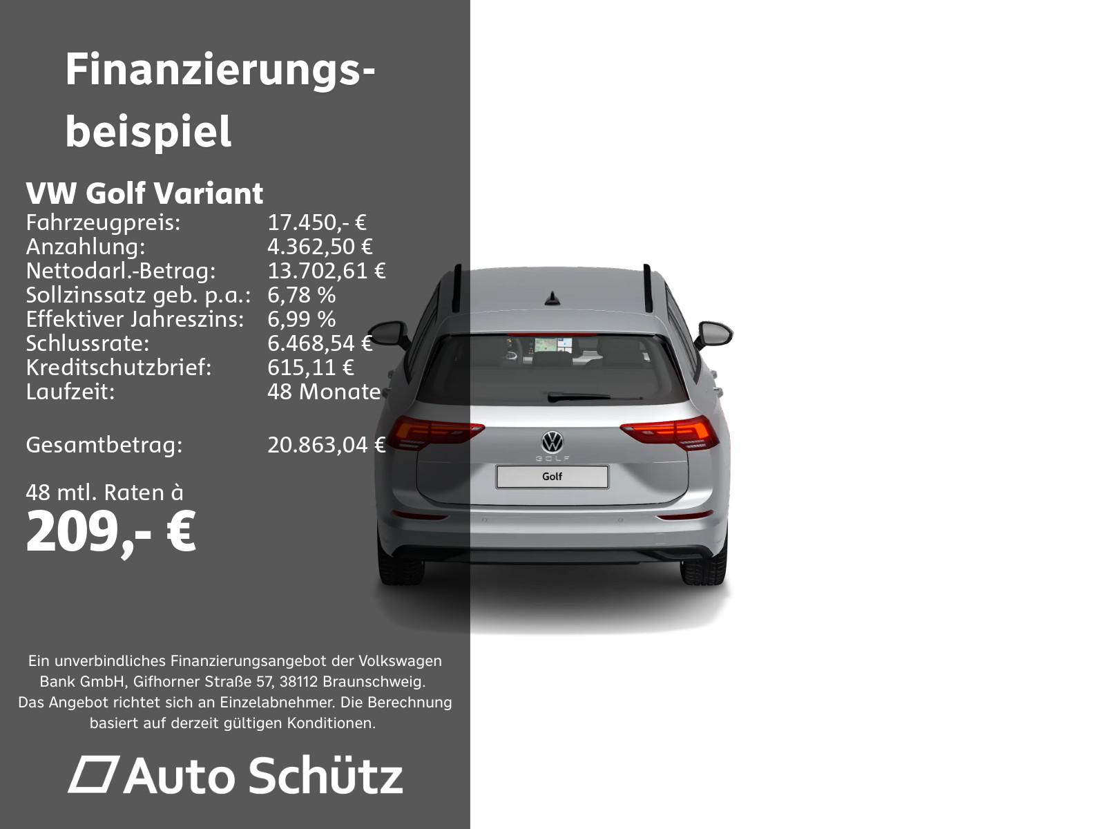 Volkswagen Golf VIII Variant 1.0 TSI Life+Navi+LED+SHZ+ACC+