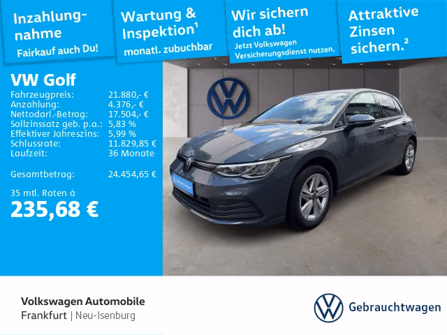 Volkswagen Golf VIII 1.5 eTSI DSG Life Navi Rückfahrkamera 