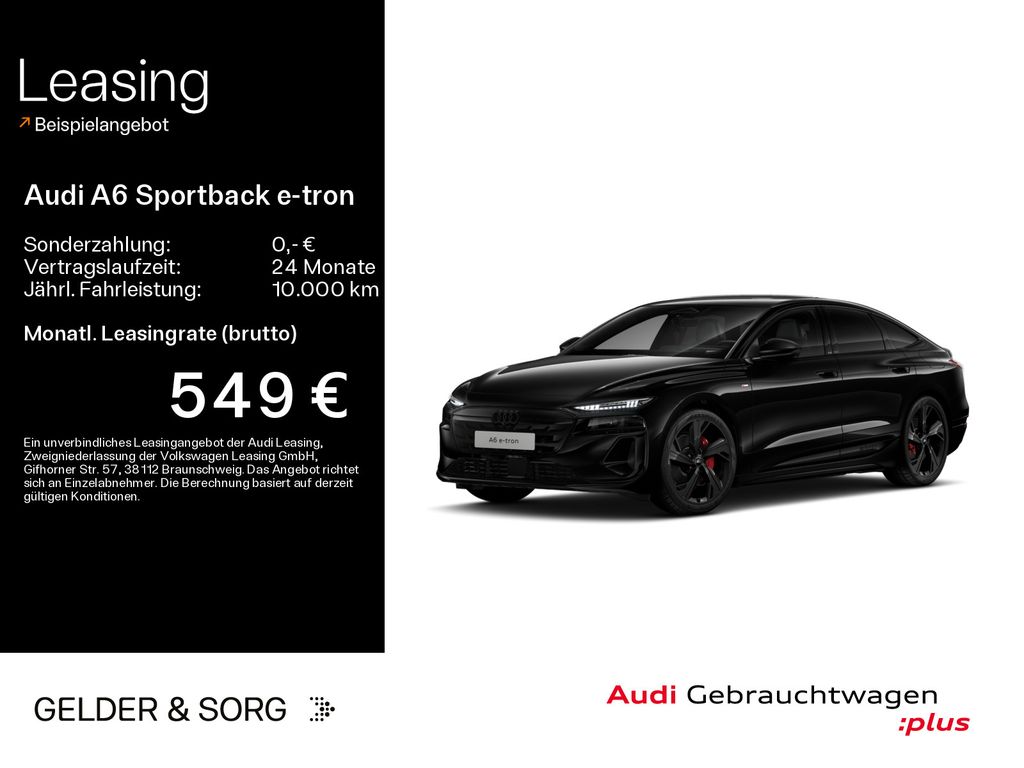 Audi A6 Sportback e-tron qu. S line 315 kW 651km/WLTP