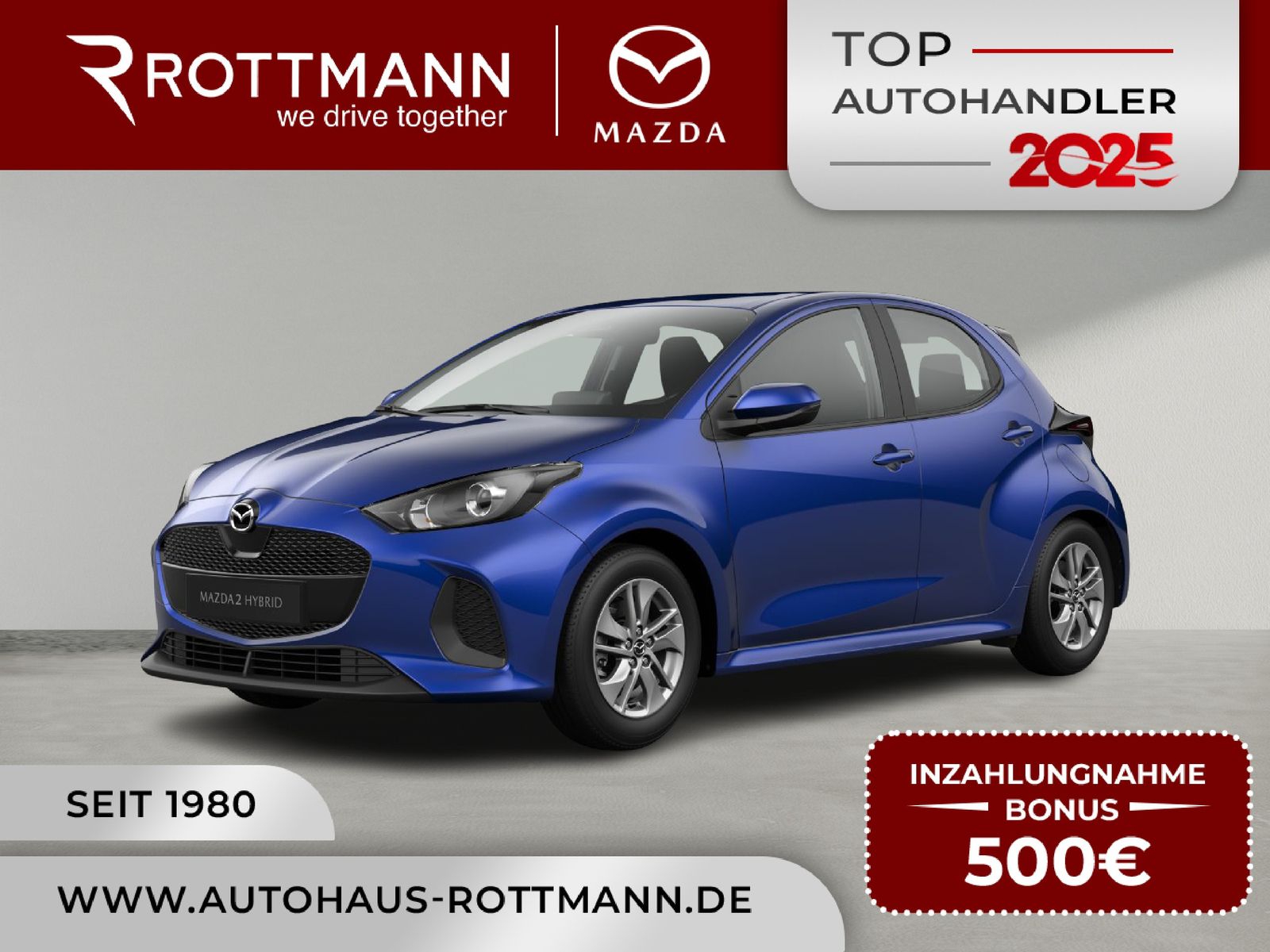 Mazda 2 Hybrid 2026 1.5L VVT-i 116PS Aut. CENTRE-Line