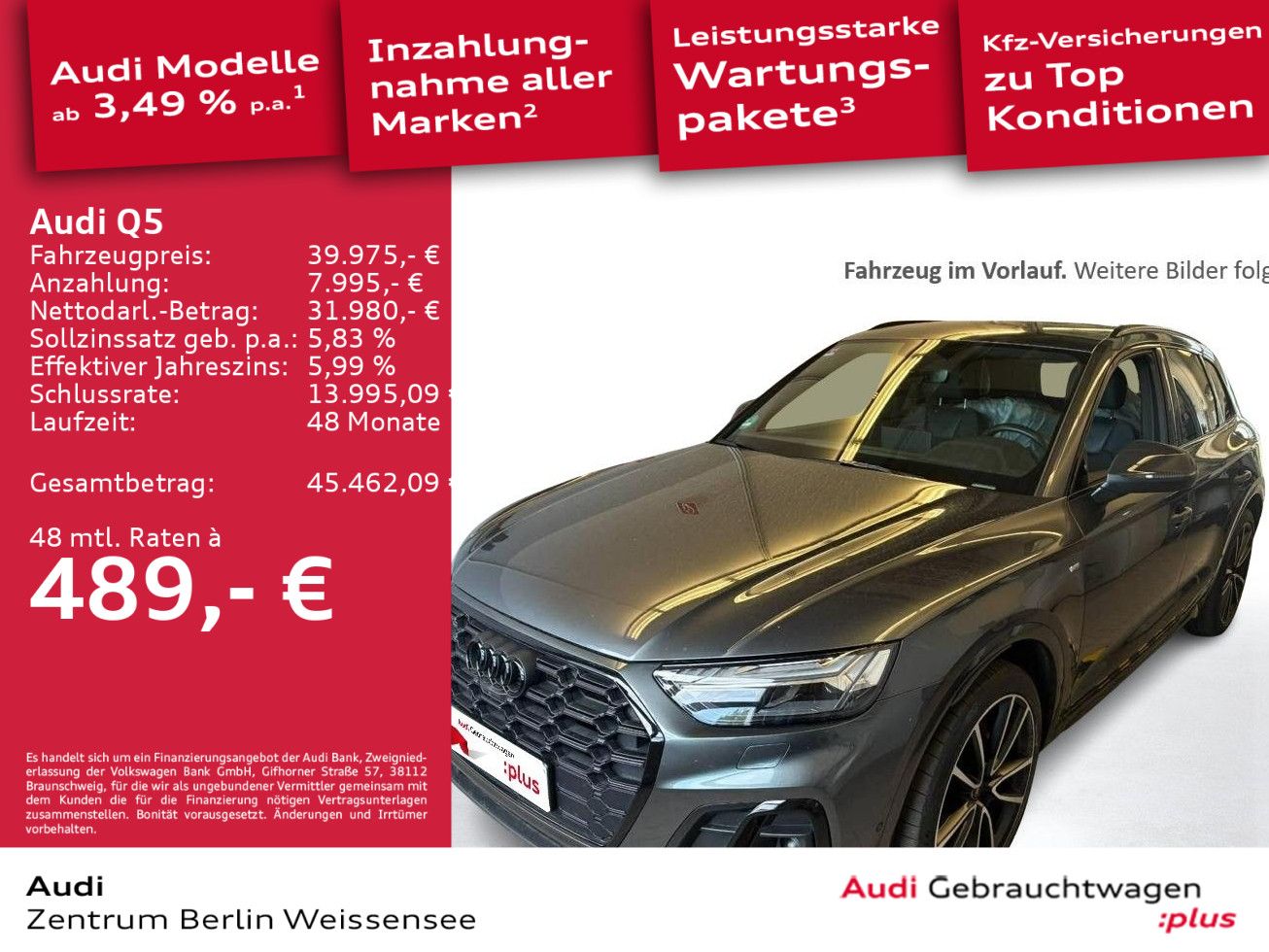 Audi Q5 55 TFSI e S-TRO*S-LINE*QUA*AHK*MATRIX*B&O*RFK imagem 2