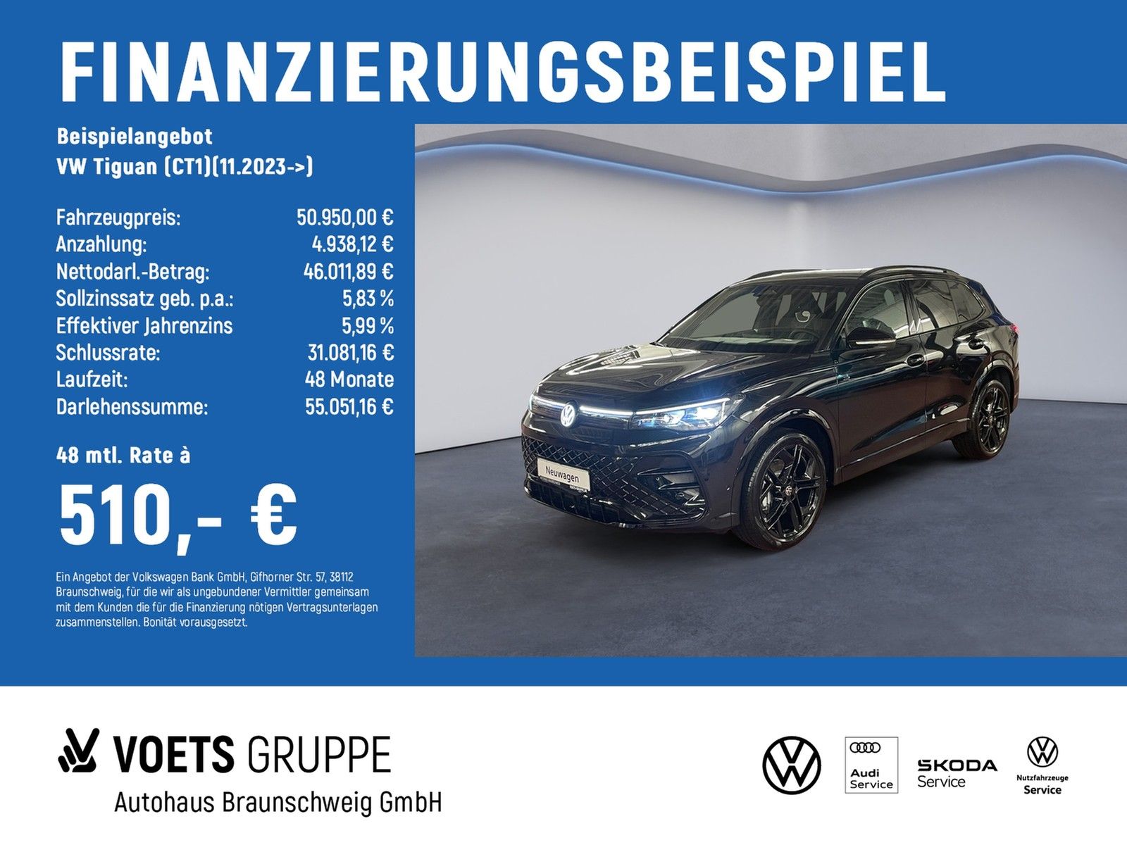 Volkswagen Tiguan (CT1)(11.2023->) 2.0 TDI 110 kW R-Line