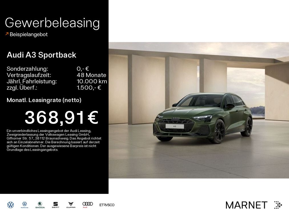 Audi A3 Sportback S line TFSI 110 kW S tronic