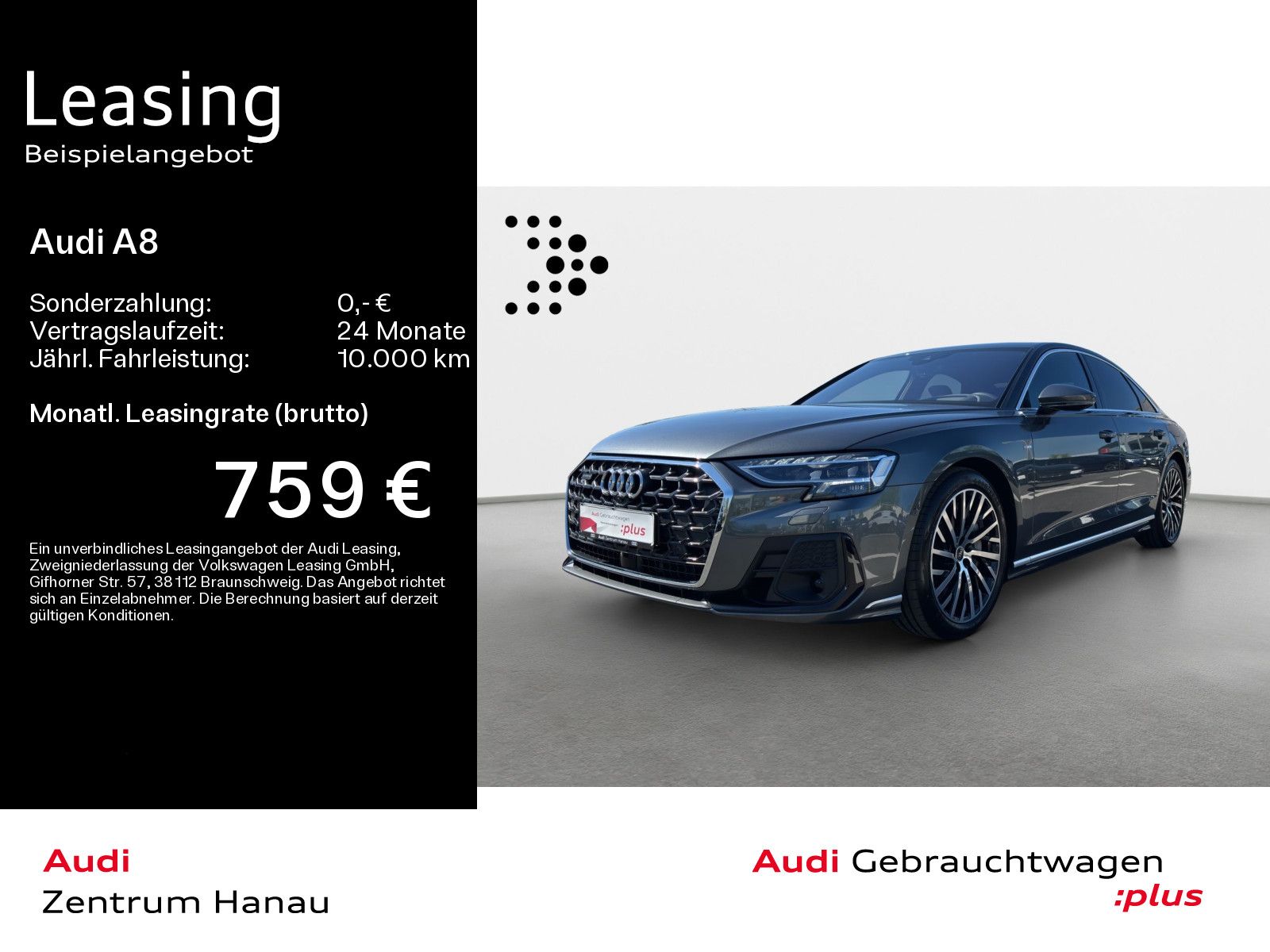 Audi A8 60 TFSIe quattro S-LINE*NAVI-PLUS*MATRIX*HUD*