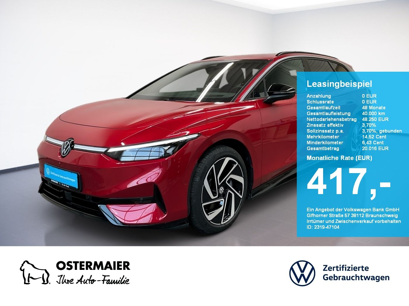 Volkswagen ID.7 Tourer PRO 286PS NP.73T ACC.5J-G.WÄRMEPUMPE