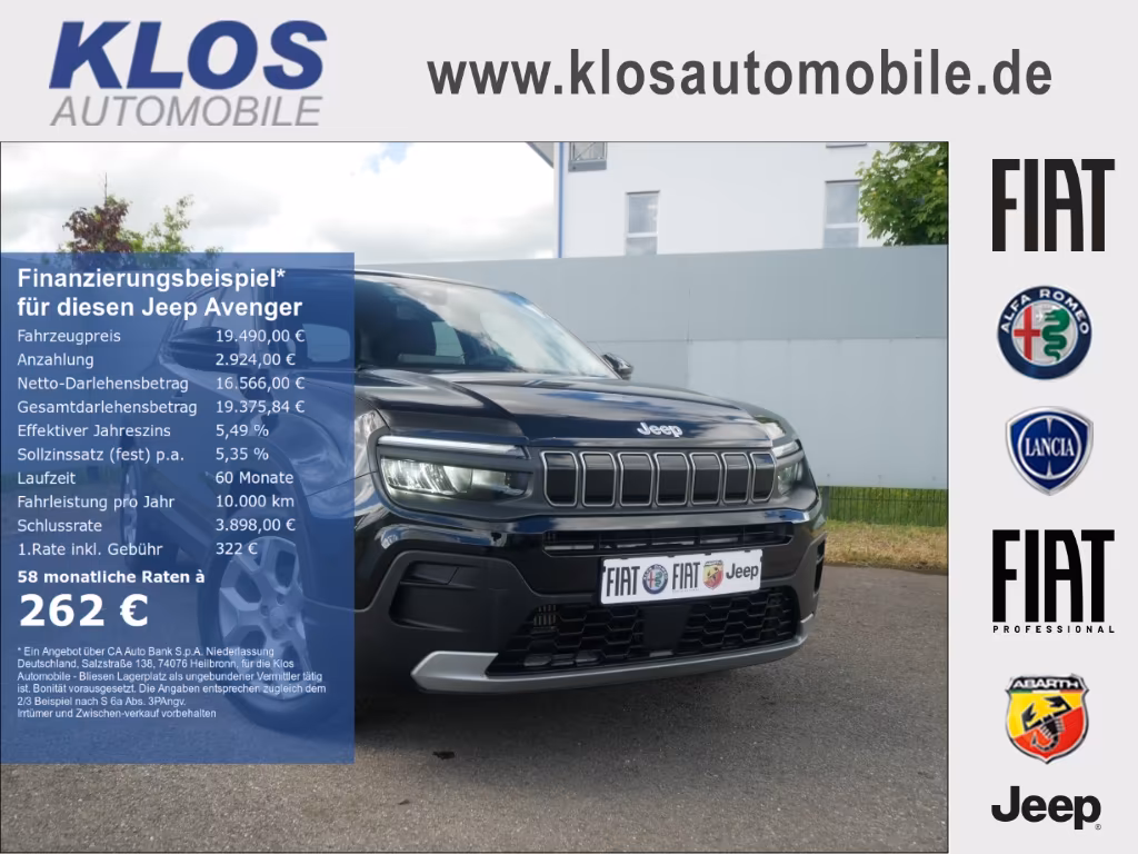 Jeep Avenger ALTITUDE 1.2 T3 100 PS PDC WINTER INFO K