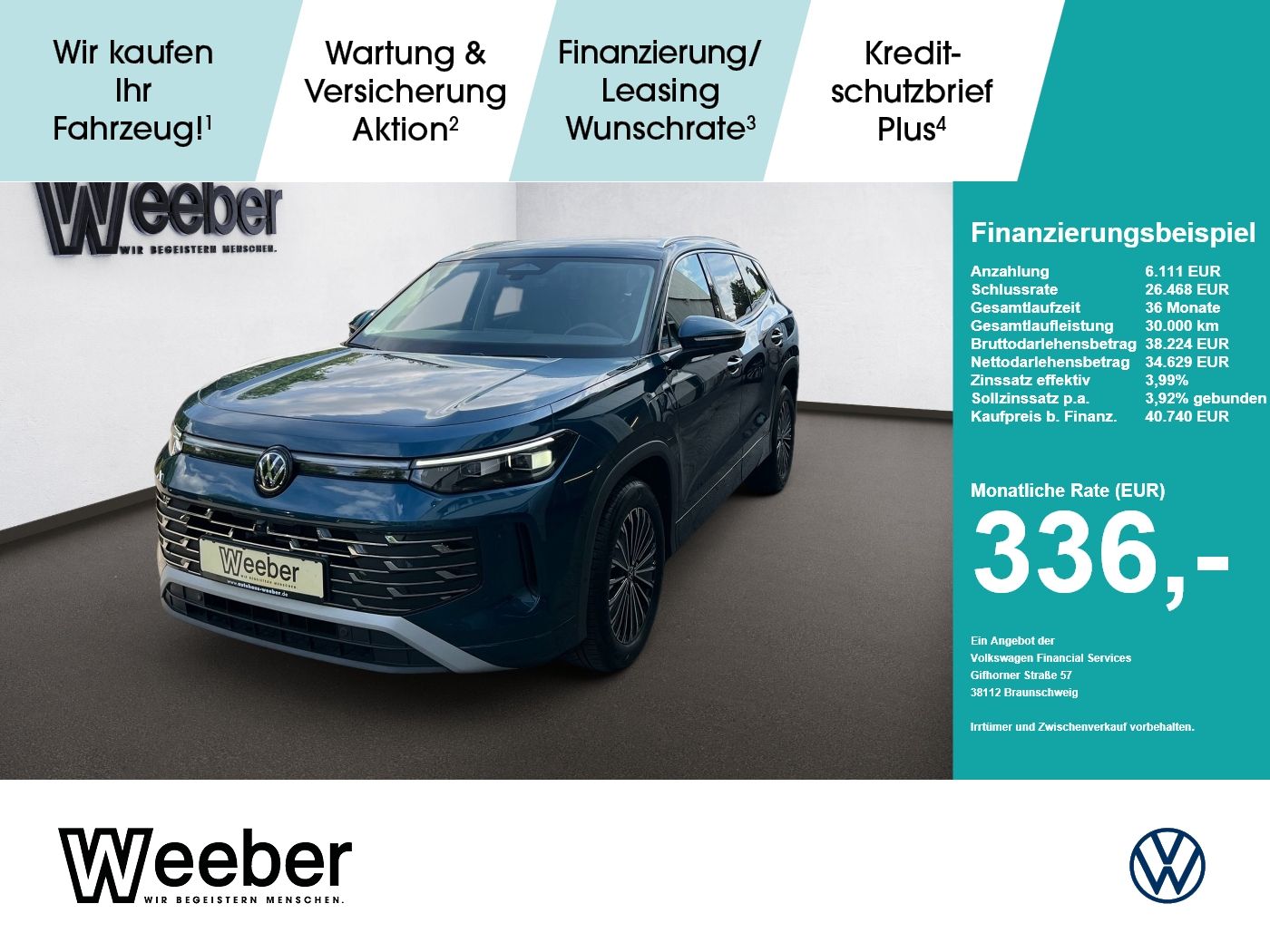 Volkswagen Tayron eHybrid Elegance *AHK*MATRIX*ACC*360° CAM