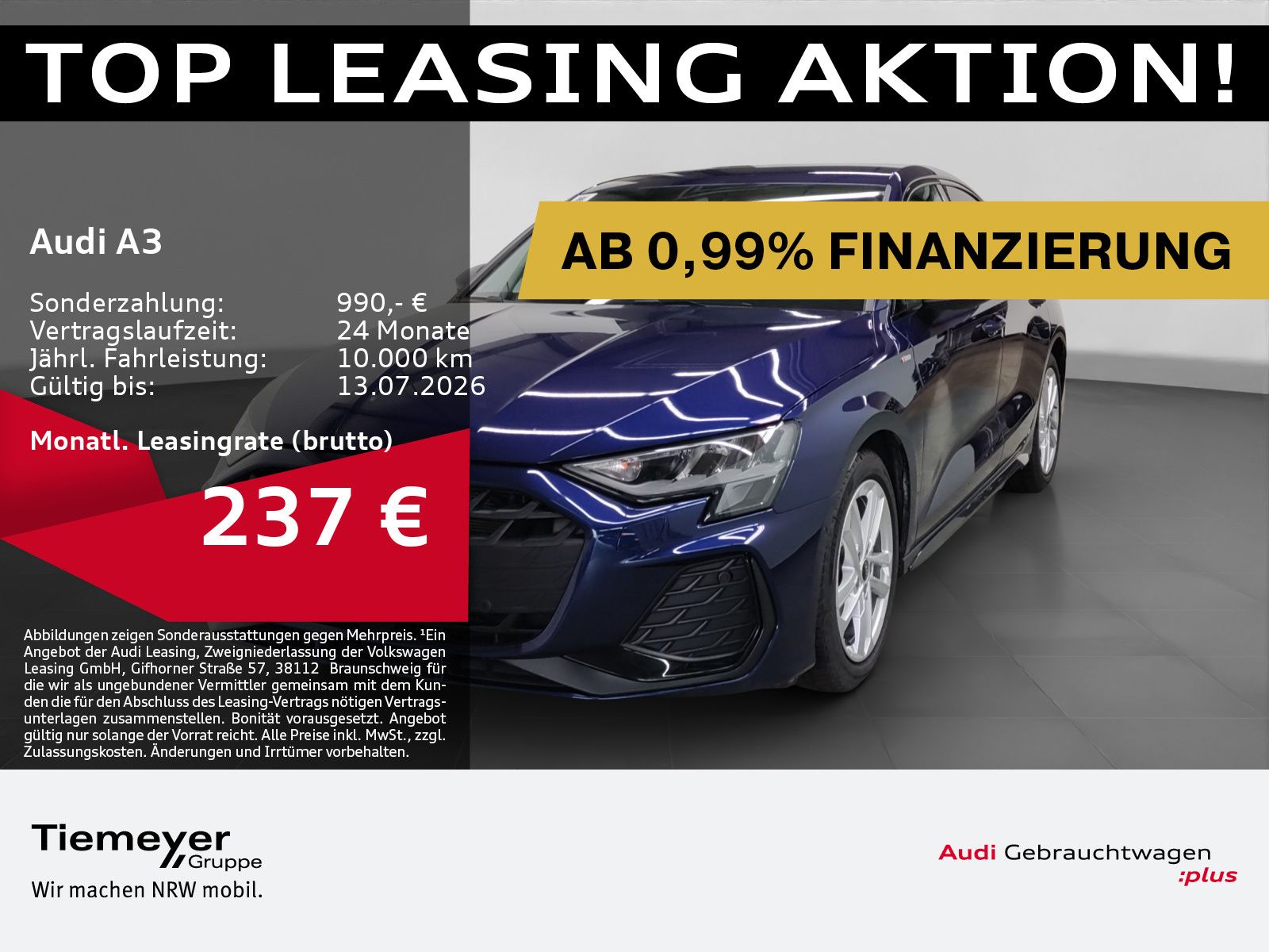 Audi A3 Limo 35 TDI S LINE OPTIK-PKT KAMERA NAVI+ eSI