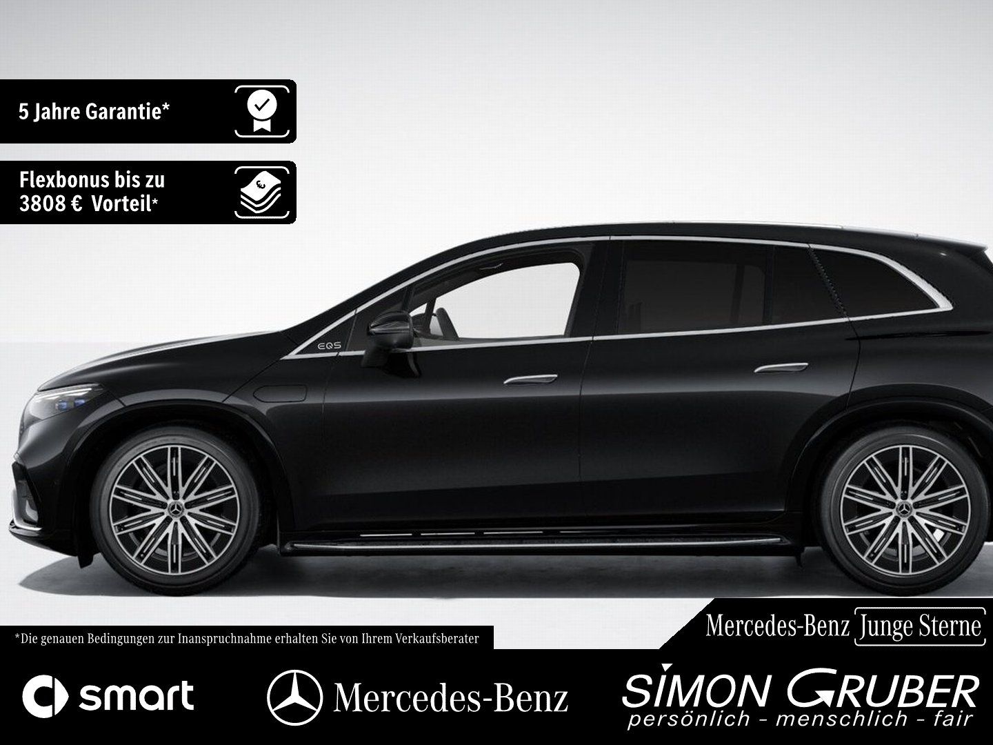 Fahrzeugabbildung Mercedes-Benz EQS 500 4M SUV AMG Hyper Fond-Entertain 7Sitze