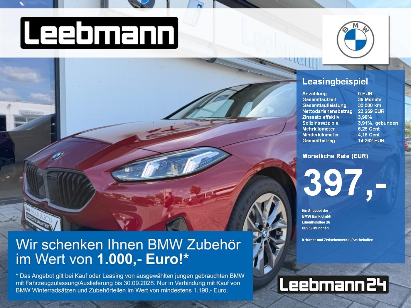 BMW 118d AdaptLED/RFK/DrivAssi Finanzierung ab 0,99%