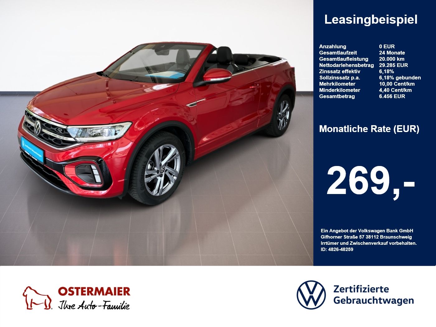 Volkswagen T-Roc Cabriolet R-LINE 1.5TSI 150PS DSG ACC.AHK.