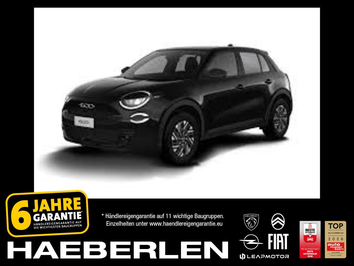 Fiat 600 Hybrid Business Edt. Autom. Navi+Sitzhz.+Kam