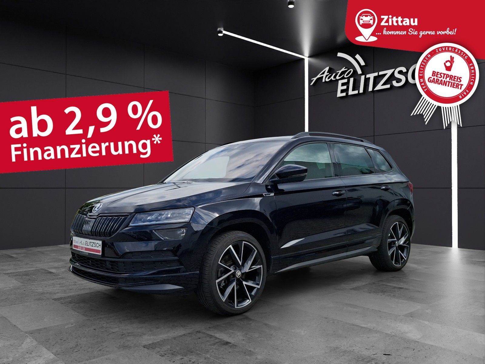 Fahrzeugabbildung SKODA Karoq TSI Sportline DSG 4x4 LED AHK Navi PANO AC