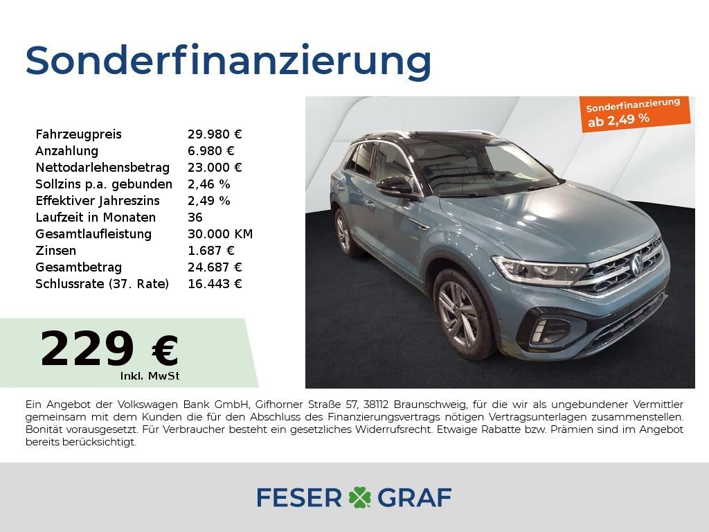 Volkswagen T-Roc R-Line 1.5 TSI DSG AHK ACC RFK Navi