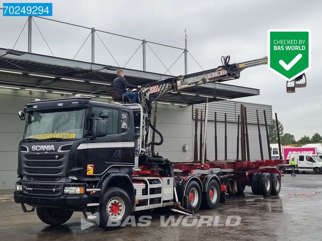 Scania R580 6X4 Holz Kran Diebolt D28 Full-Steell Exten