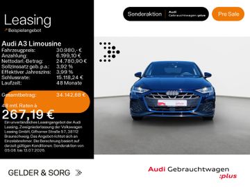 Audi Leasingangebot: Audi A3 Limousine 35 TFSI S line LED*AHK*EPH*Business