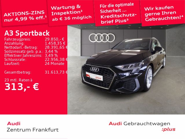 Audi A3 Sportback 35 TDI S tronic S line AHK VC Tempo