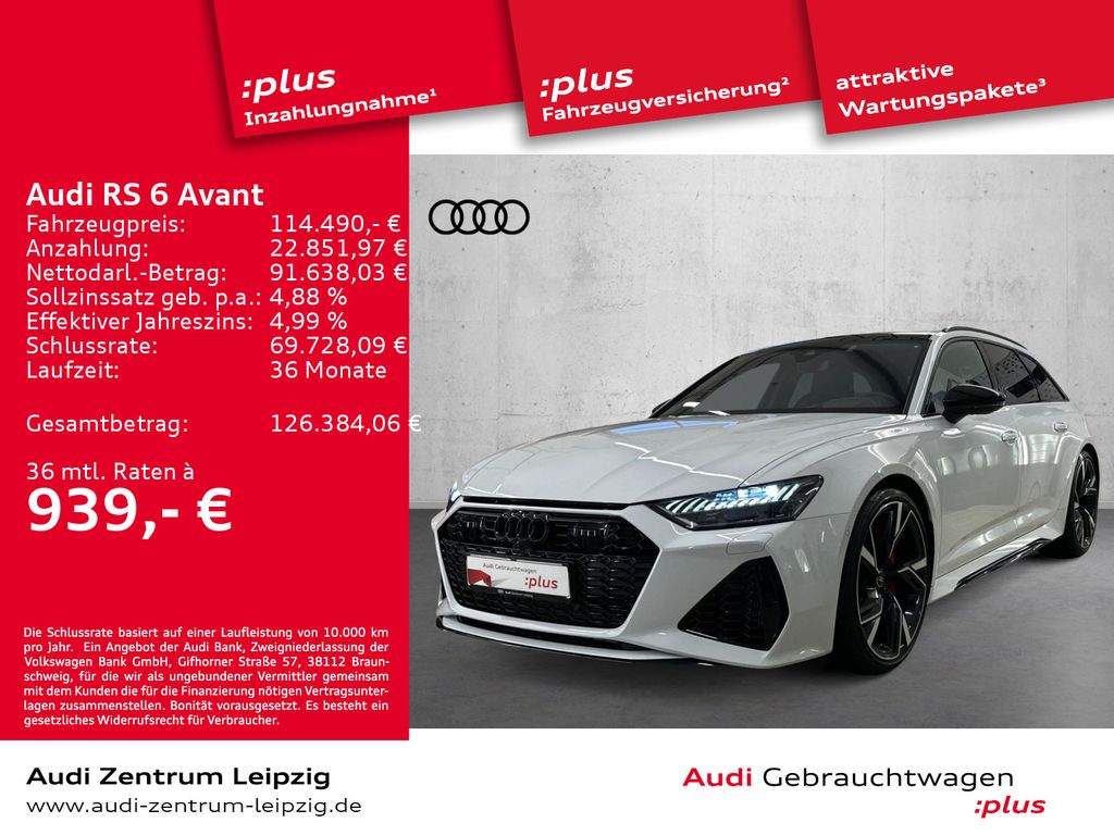 Audi RS 6 Avant perf. *Laser*AHK*HuD*Pano*280km/h*