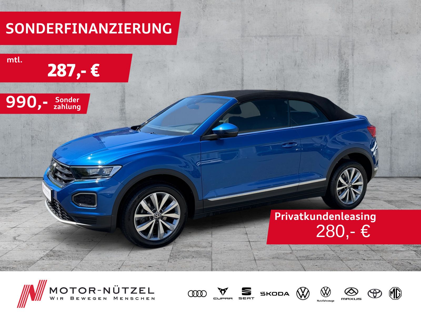 Volkswagen T-Roc Cabriolet 1.5 TSI STYLE LED+NAV+SHZ+AHK+VC