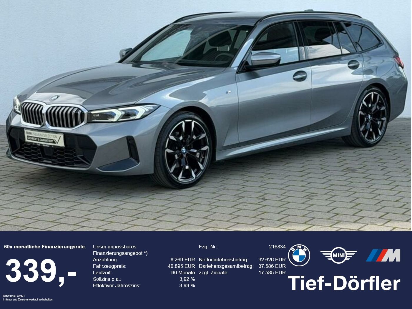 BMW 320i M Sport ACC+/Park-Assi/360/HiFi/LED+/Shz AC