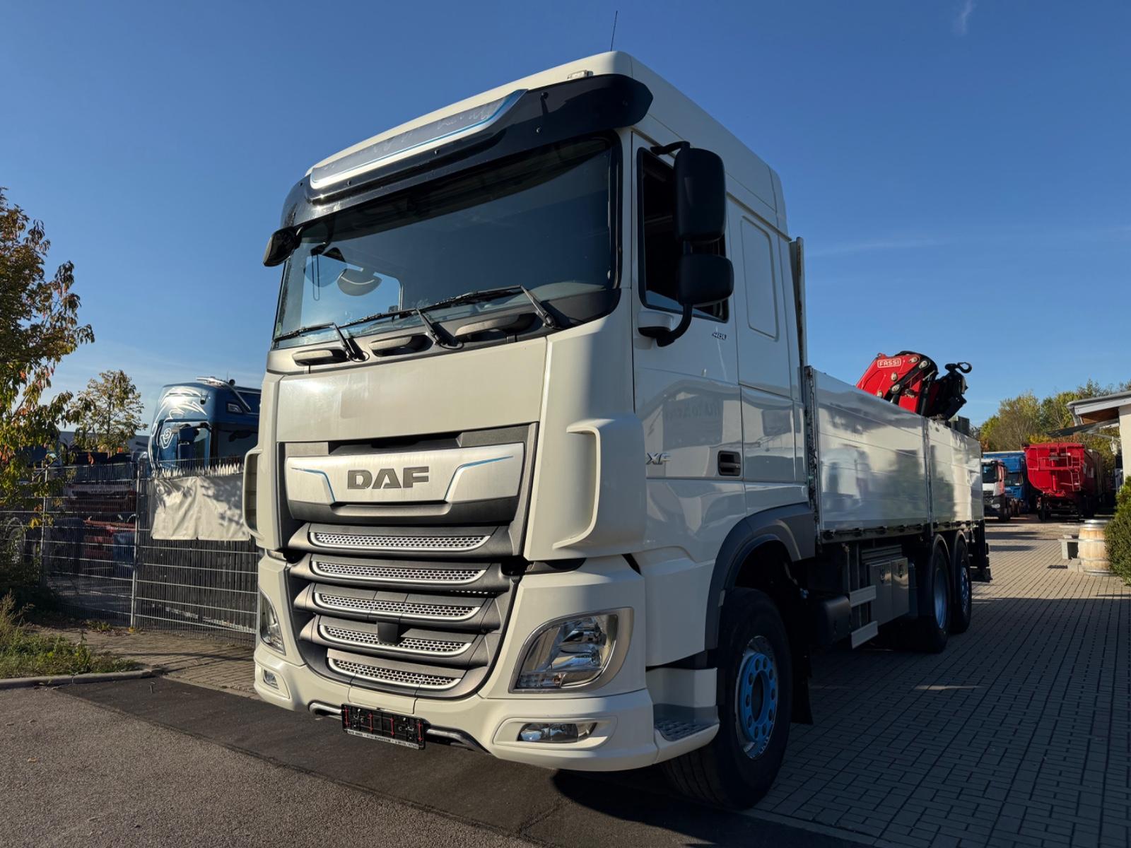 DAF XF 480 Pritsche+Kran Fassi F255+Funk/Lenkachse