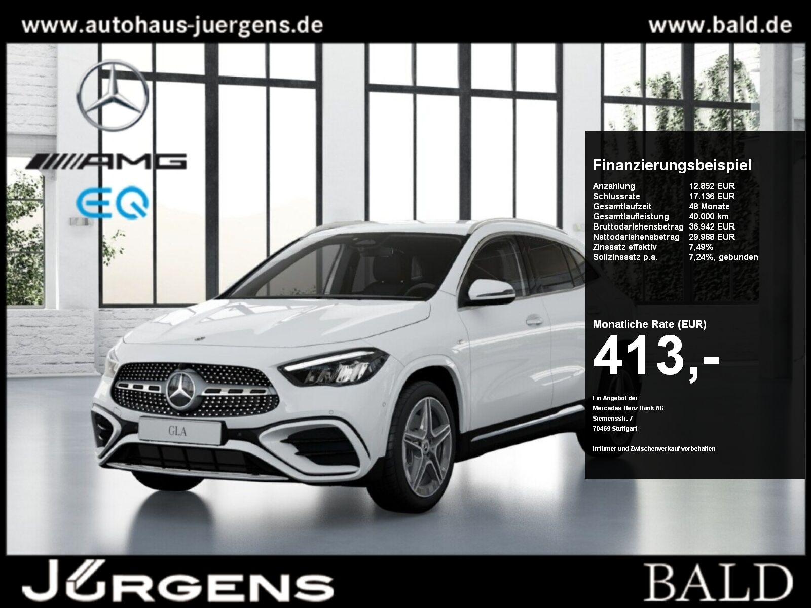 MERCEDES-BENZ GLA 250 e AMG-Sport/LED/360/Distr/Keyl/Totw/19'