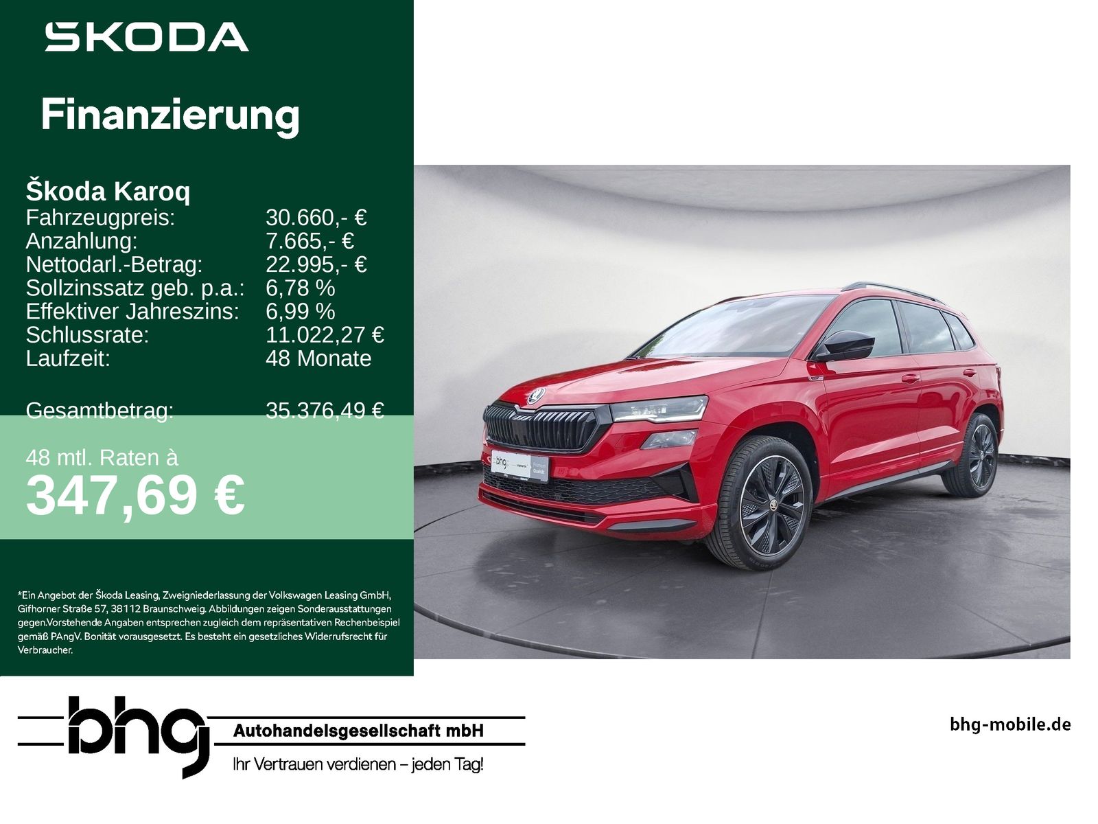 Skoda Karoq Sportline 2,0 TSI 7-Gang-D