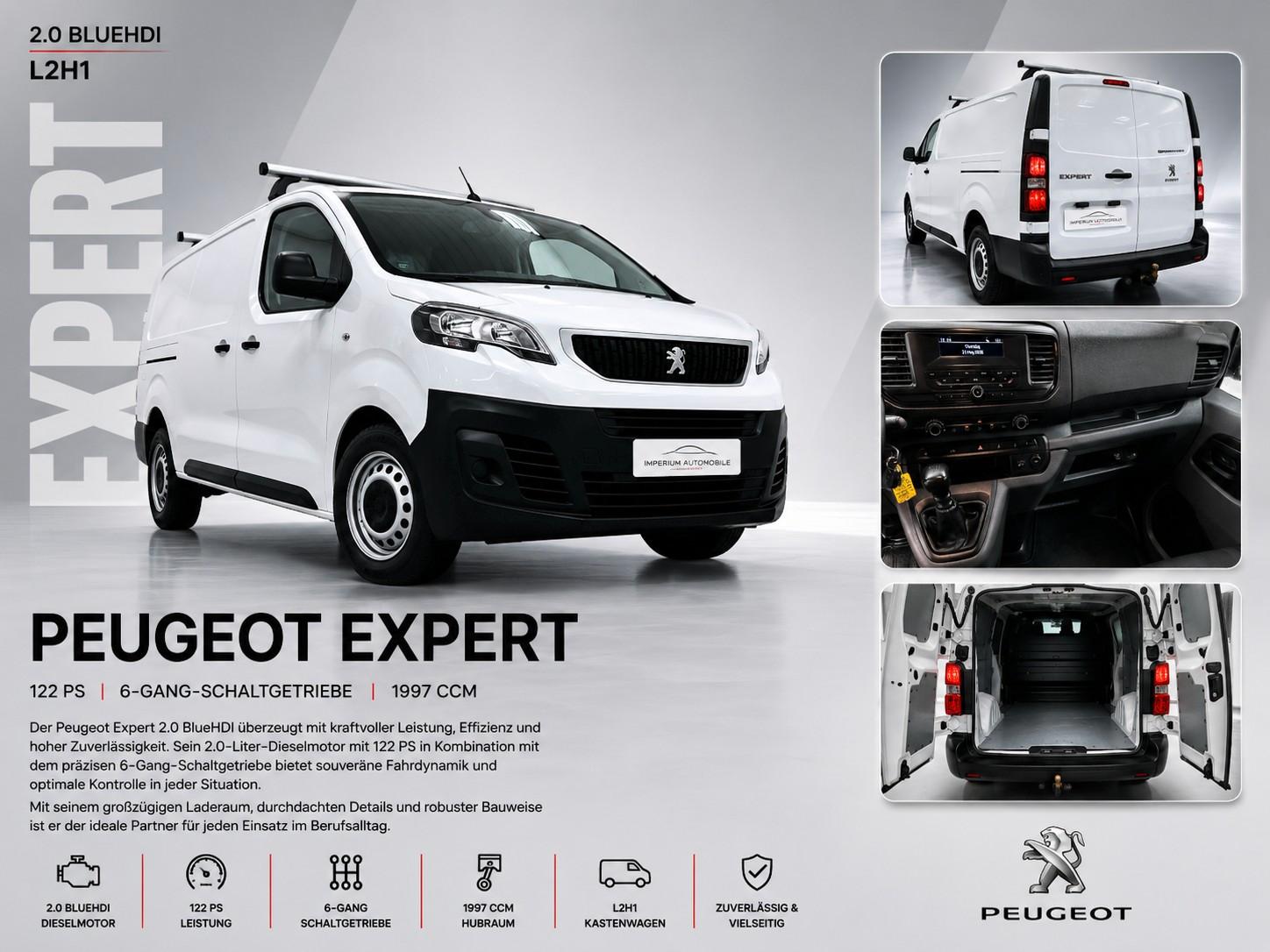 Peugeot Expert 2.0 BHDi Premium L3H1 *KLIM*TEMP*SHZ*AHK*