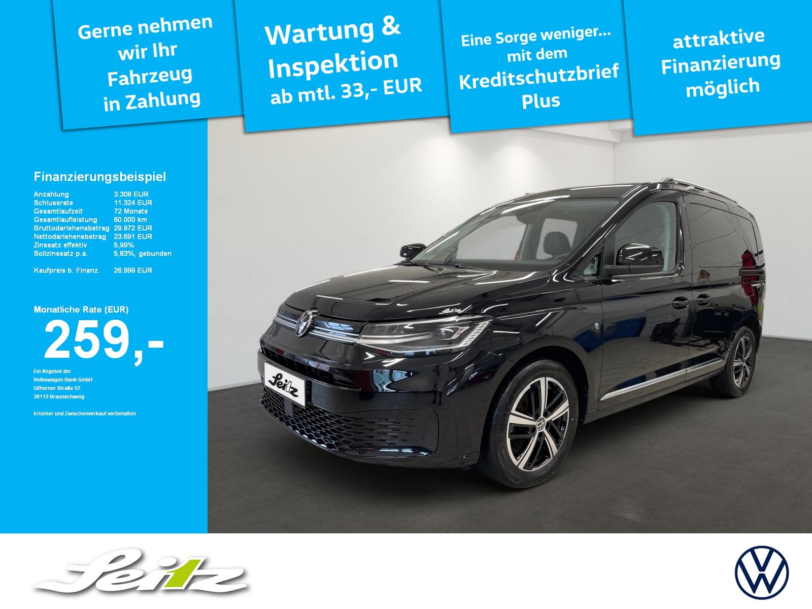 Volkswagen Caddy 2.0 TDI KR Style *LED*NAVI*PARKSENSOR*