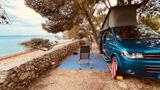 Volkswagen T5 Ocean: Liebhaberauto, wie neu, SH-gepflegt - blaue Volkswagen T5 California
