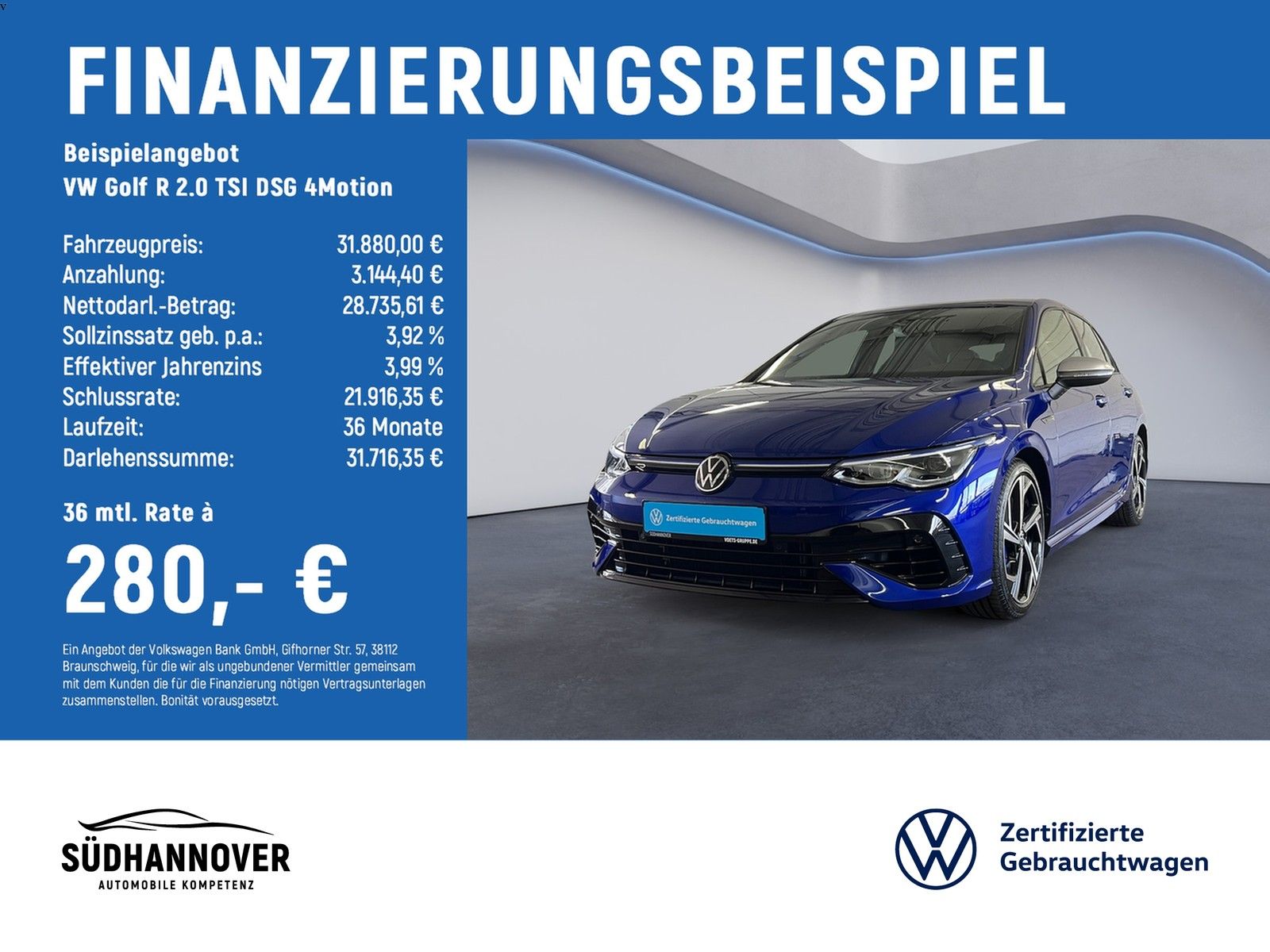 Volkswagen Golf R 2.0 TSI DSG 4Motion LED+RearView+SHZ