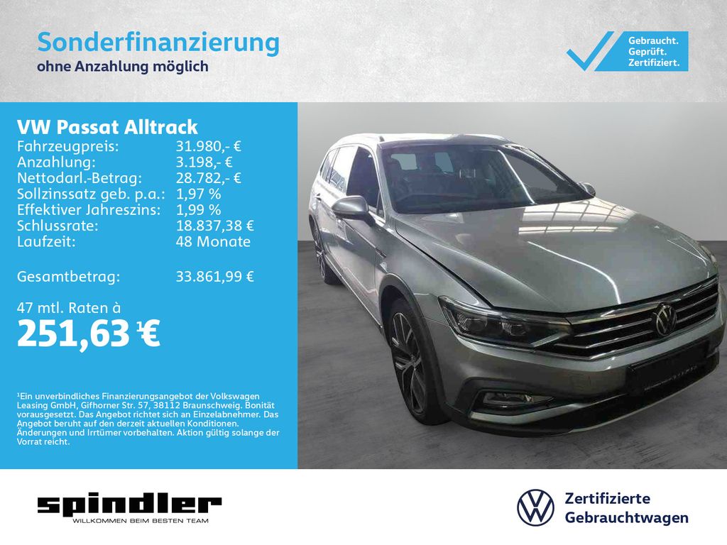 Volkswagen Passat Alltrack 2.0 TDI 4M DSG / IQ.Drive, Pano