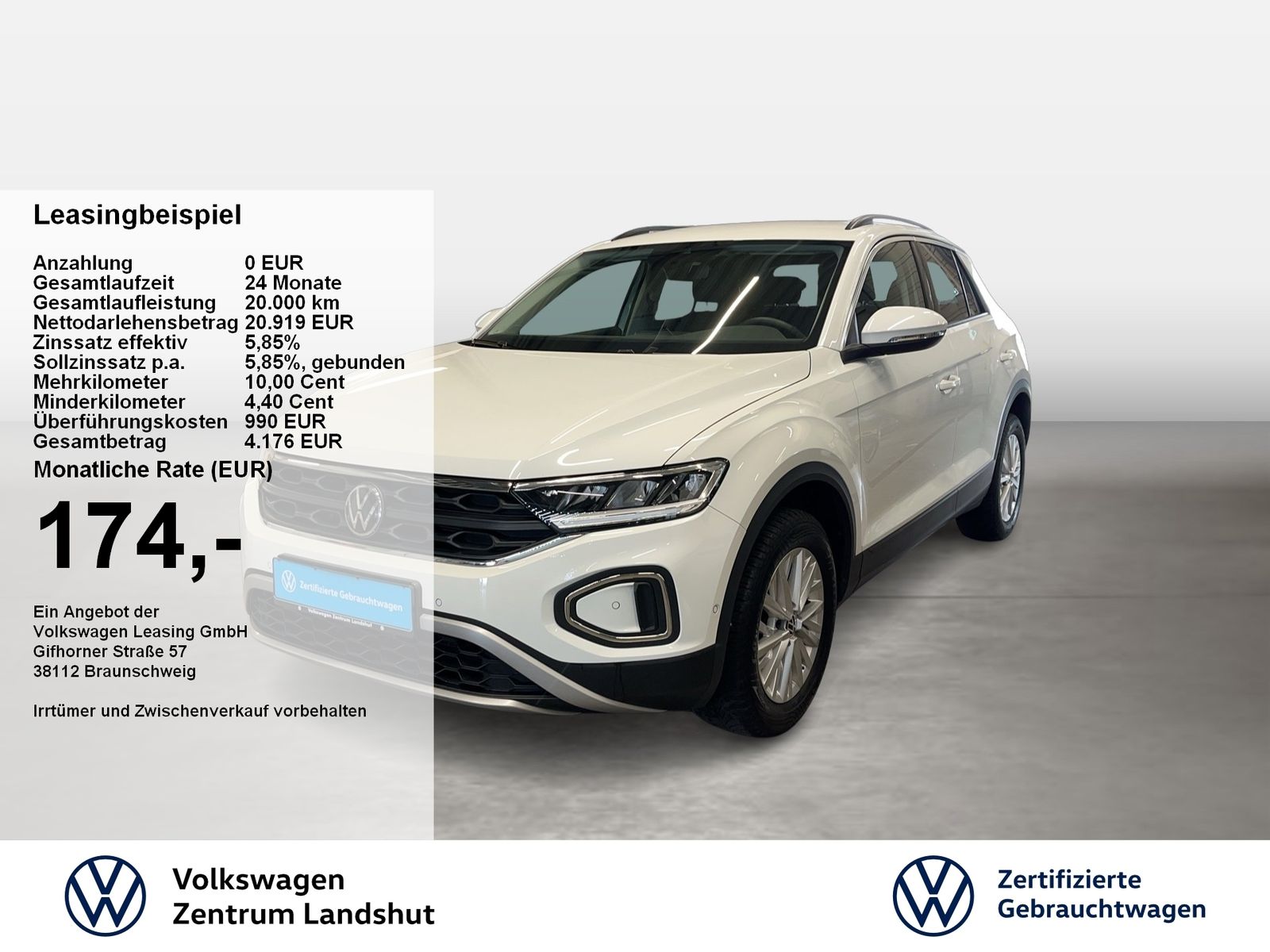 Volkswagen T-Roc Life 1.0 TSI 2xKlima KlimaA LED LM Navi